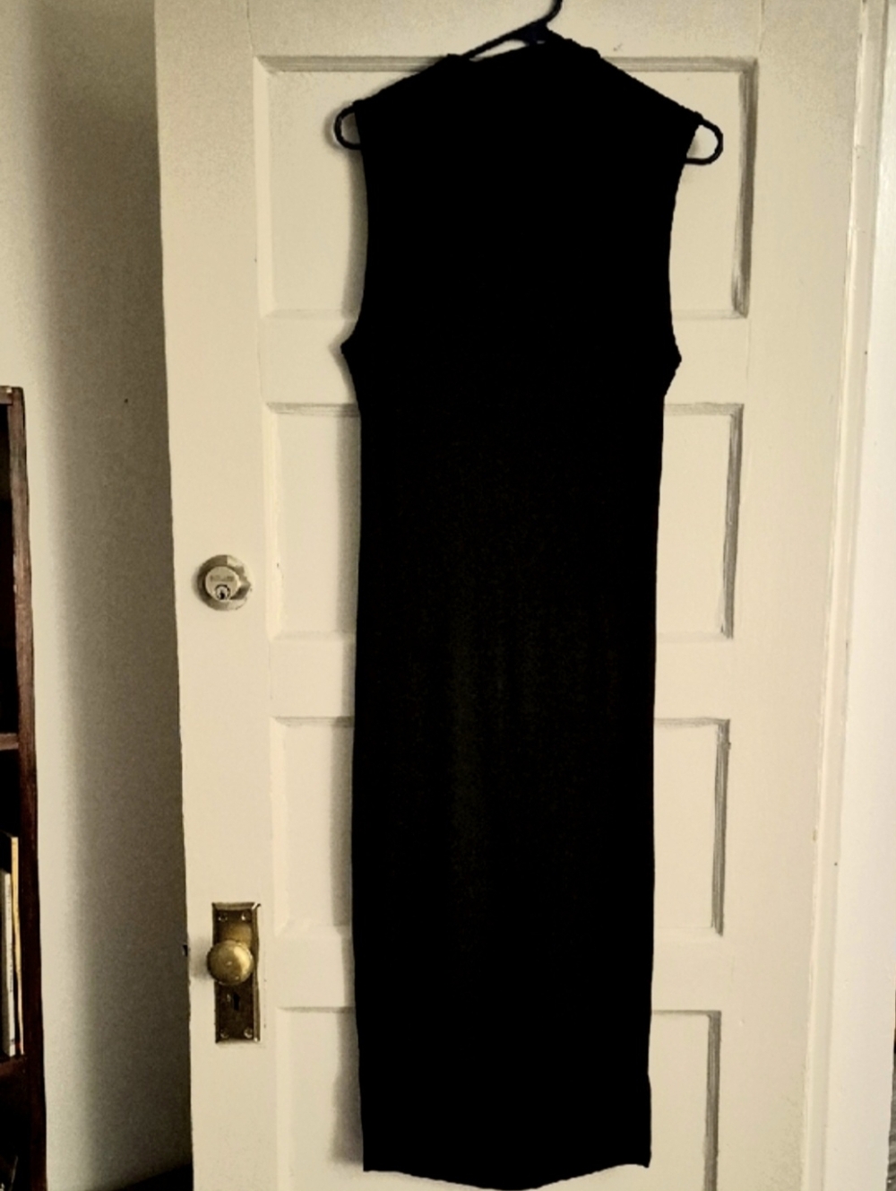 Cider Sexy Slinky Sleek Bodycon Black Ribbed Dress XL